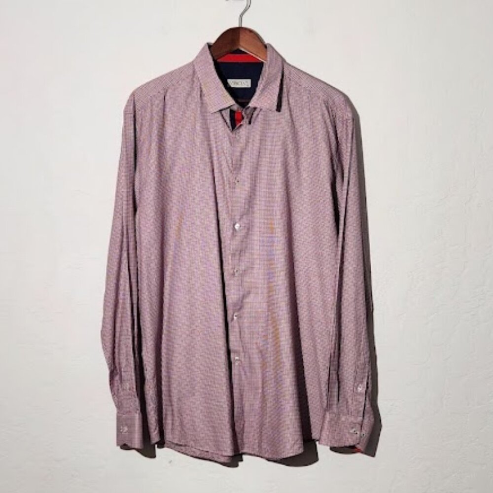 Vercini Men's Long Sleeve Button-Down Shirt in size XXL